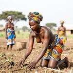 Femmes des villages africains de l'IA