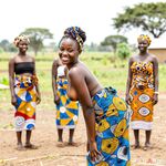 Femmes des villages africains de l'IA