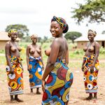 Femmes des villages africains de l'IA